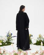 R298 New Fashion Dantel Designer Black Abaya Abaya for Women UAE – Abaya – Rutba Fashion Abaya