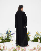 R298 New Fashion Dantel Designer Black Abaya Abaya for Women UAE – Abaya – Rutba Fashion Abaya