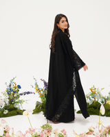 R298 New Fashion Dantel Designer Black Abaya Abaya for Women UAE – Abaya – Rutba Fashion Abaya