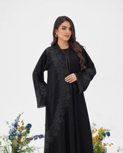 R298 New Fashion Dantel Designer Black Abaya Abaya for Women UAE – Abaya – Rutba Fashion Abaya