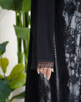 R299 Francy Dantel with stone Elegant Abaya Abaya for Women UAE – Abaya – Rutba Fashion Abaya