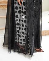 R301 Dela Turkey Organza Designer party Black Abaya Abaya for Women UAE – Abaya – Rutba Fashion Abaya
