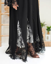 R302 luxury Dantel Model with beads work Abaya for Women UAE – Abaya – Rutba Fashion Abaya