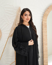 R302 luxury Dantel Model with beads work Abaya for Women UAE – Abaya – Rutba Fashion Abaya