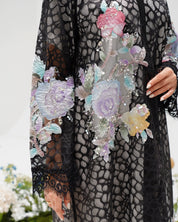 R303 Beautiful Flower Model color Abaya Abaya for Women UAE – Abaya – Rutba Fashion Abaya