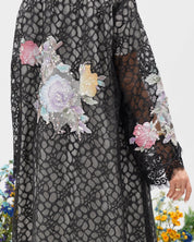 R303 Beautiful Flower Model color Abaya Abaya for Women UAE – Abaya – Rutba Fashion Abaya