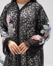R303 Beautiful Flower Model color Abaya Abaya for Women UAE – Abaya – Rutba Fashion Abaya