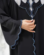 R307 Fashionable colorful embroidery Designer Black Abaya Abaya for Women UAE – Abaya – Rutba Fashion Abaya