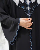 R307 Fashionable colorful embroidery Designer Black Abaya Abaya for Women UAE – Abaya – Rutba Fashion Abaya