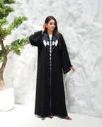 R307 Fashionable colorful embroidery Designer Black Abaya Abaya for Women UAE – Abaya – Rutba Fashion Abaya
