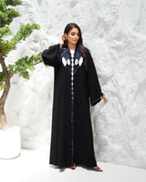 R307 Fashionable colorful embroidery Designer Black Abaya Abaya for Women UAE – Abaya – Rutba Fashion Abaya