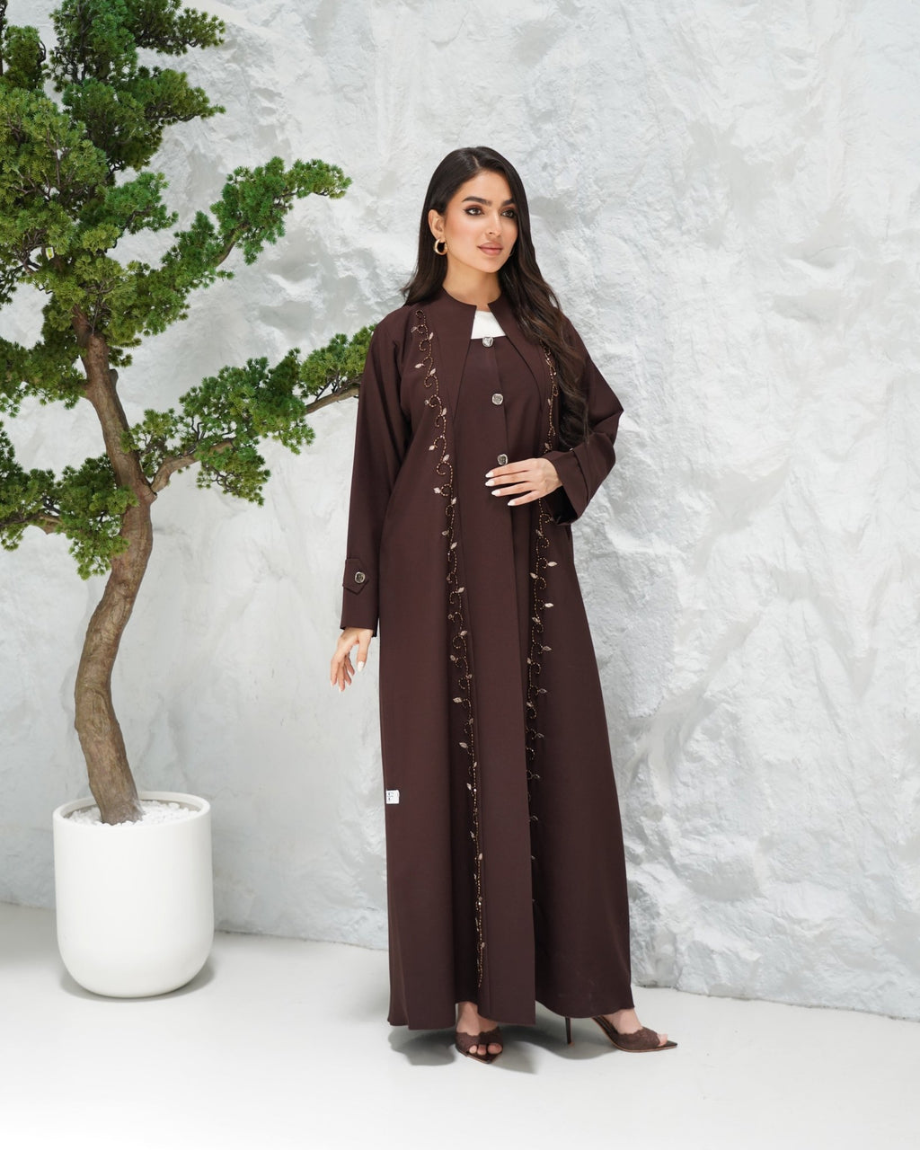 R314 Exclusive New Model color Abaya Abaya for Women UAE – Abaya – Rutba Fashion Abaya