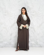 R315 Francy Dantel with coat Model Abaya Abaya for Women UAE – Abaya – Rutba Fashion Abaya