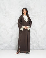 R315 Francy Dantel with coat Model Abaya Abaya for Women UAE – Abaya – Rutba Fashion Abaya