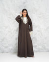 R315 Francy Dantel with coat Model Abaya Abaya for Women UAE – Abaya – Rutba Fashion Abaya