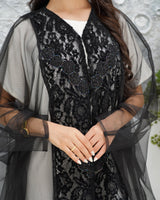R316 Luxurious turkey party Black Abaya Abaya for Women UAE – Abaya – Rutba Fashion Abaya