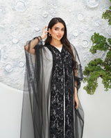 R316 Luxurious turkey party Black Abaya Abaya for Women UAE – Abaya – Rutba Fashion Abaya