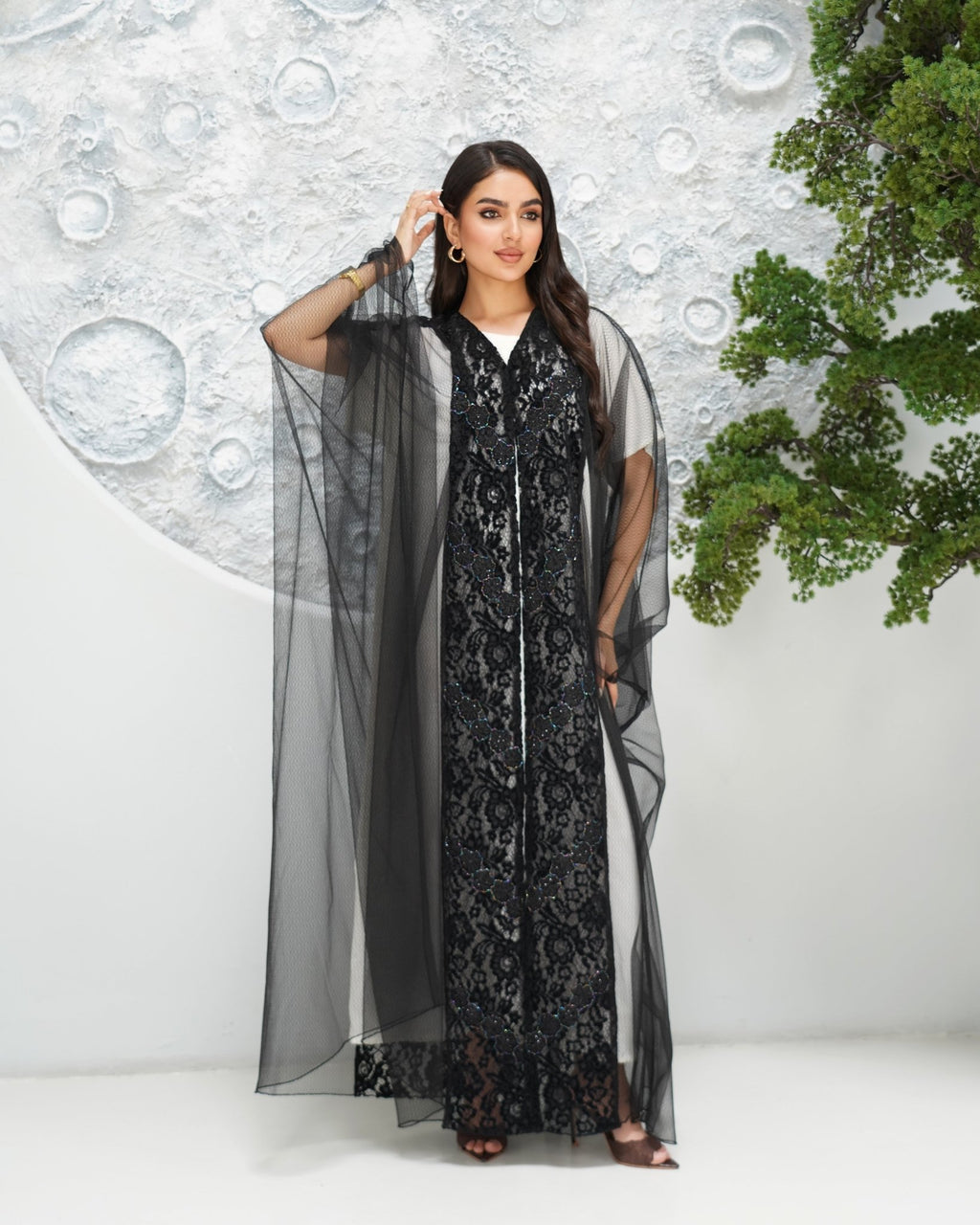 R316 Luxurious turkey party Black Abaya Abaya for Women UAE – Abaya – Rutba Fashion Abaya