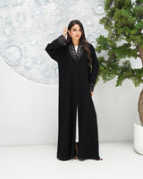 R317 Luxurious Modern coat model Black Abaya Abaya for Women UAE – Abaya – Rutba Fashion Abaya