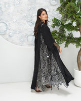 R318 New Exclusive V Francy Black Abaya Abaya for Women UAE – Abaya – Rutba Fashion Abaya