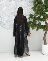 R318 New Exclusive V Francy Black Abaya Abaya for Women UAE – Abaya – Rutba Fashion Abaya