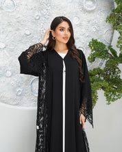 R318 New Exclusive V Francy Black Abaya Abaya for Women UAE – Abaya – Rutba Fashion Abaya