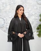 R320 New Fashionable Designer Shining Organza Black Abaya Abaya for Women UAE – Abaya – Rutba Fashion Abaya