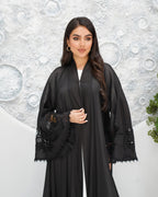 R320 New Fashionable Designer Shining Organza Black Abaya Abaya for Women UAE – Abaya – Rutba Fashion Abaya
