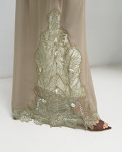 R322 Beautiful Colors Dantel Abay a with colour full beads work Abaya for Women UAE – Abaya – Rutba Fashion Abaya