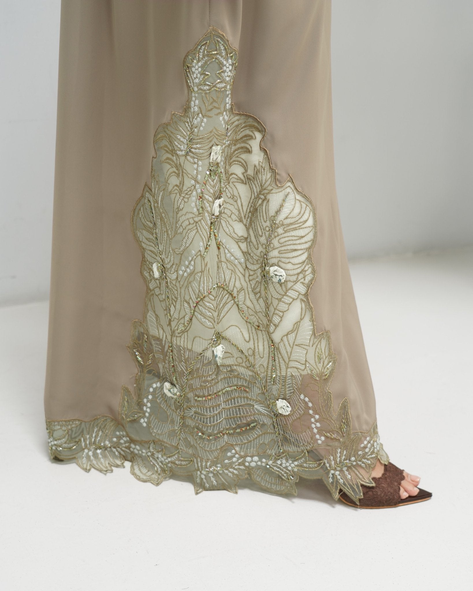 R322 Beautiful Colors Dantel Abay a with colour full beads work Abaya for Women UAE – Abaya – Rutba Fashion Abaya