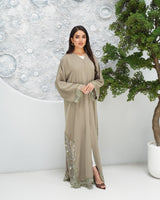 R322 Beautiful Colors Dantel Abay a with colour full beads work Abaya for Women UAE – Abaya – Rutba Fashion Abaya