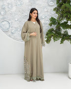R322 Beautiful Colors Dantel Abay a with colour full beads work Abaya for Women UAE – Abaya – Rutba Fashion Abaya