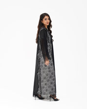 R327 Black Floral Dantel Embroidery Beaded Abaya Abaya for Women UAE – Abaya – Rutba Fashion Abaya