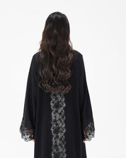 R328 Black Embroidery Beaded Abaya Abaya for Women UAE – Abaya – Rutba Fashion Abaya