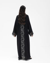 R328 Black Embroidery Beaded Abaya Abaya for Women UAE – Abaya – Rutba Fashion Abaya